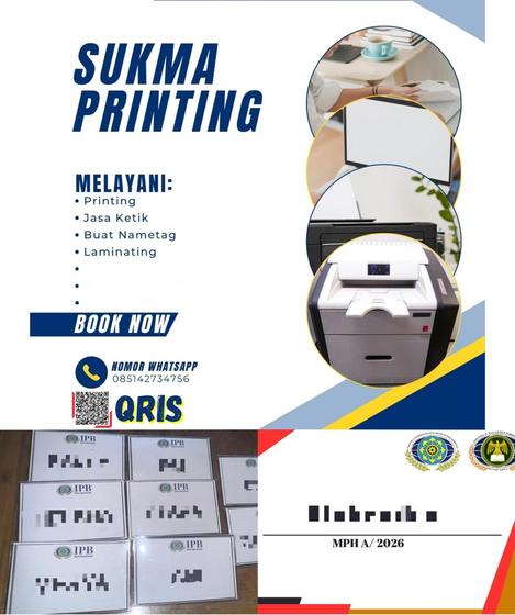 Sukma Printing promotion flyer